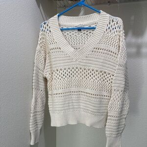 Universal Thread crochet cream sweater